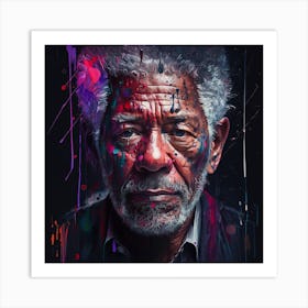 Morgan Freeman 3 Art Print