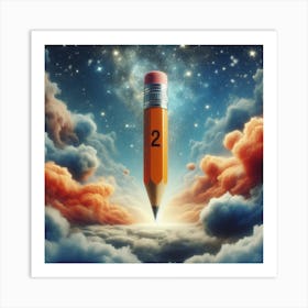 #2Pencil In The Sky Art Print