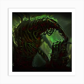 Monster In The Dark Art Print