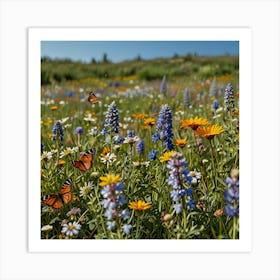 Wildflower Meadow 2 Art Print