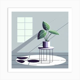 Plant In A Pot Art Print