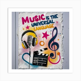 Music Is The Universal Language Art Print