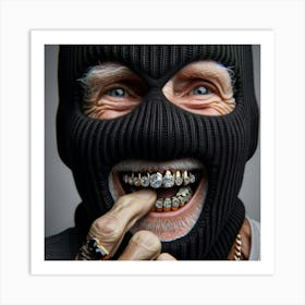 Man In A Mask Art Print