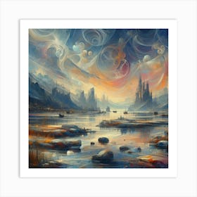 Abstract Horizons 47 Art Print