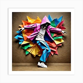 Origami Dancer 97 Art Print