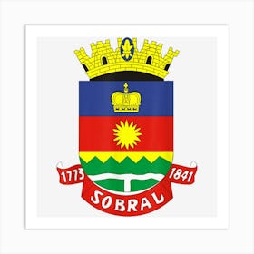 Sobral Coat Of Arms Flag National Pride Gift Souvenir Art Print