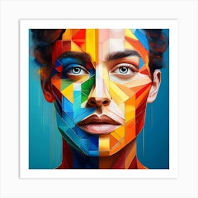 Modern Abstract Portrait Art Print