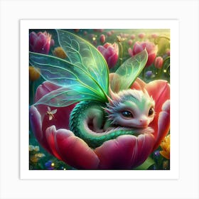 The Sleepy Dragon 3 Art Print