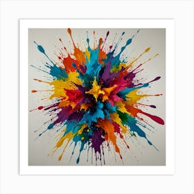 Colorful Explosion 1 Art Print