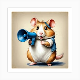 Hamster With Megaphone 1 Poster