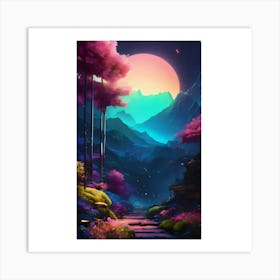 Landscape Painting Art Print