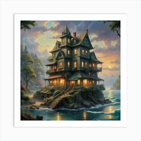 House On Stilts Art Print