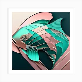 Abstract Fish Art Print