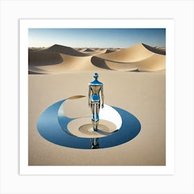 Man In The Desert 23 Art Print