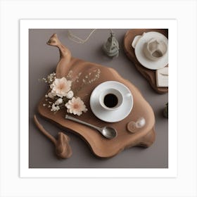 Wooden Serving Tray Art Print