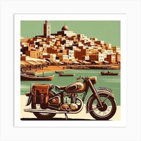 Dakhla, Morocco. Vintage  Art Print