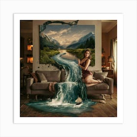 Waterfall 1 Art Print