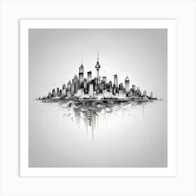 City Skyline 27 Art Print