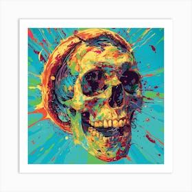 Skull Painting 34 Art Print