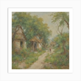 Village In The Countryside Art Print