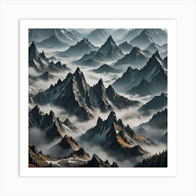 Mountain Landscape Art Print