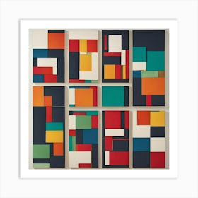 'Color Squares' Art Print