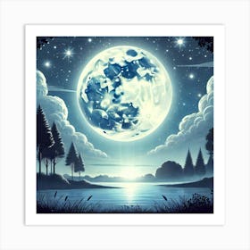 Full Moon 10 Art Print