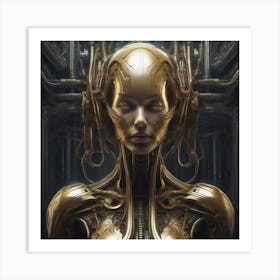 Futuristic Woman 36 Art Print