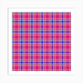 Plaid Fabric 206 Art Print