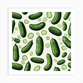 Cucumbers 18 Art Print