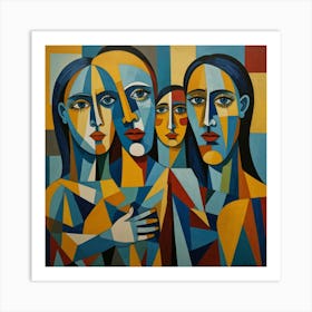 Three Women Art Print