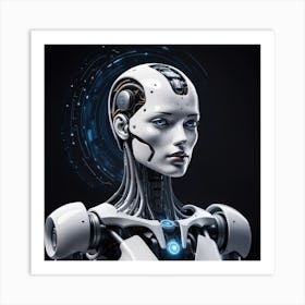 Cyborg Woman 47 Art Print