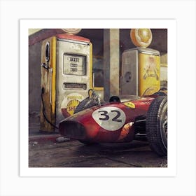 Old Car Dal Benzinaio1 Art Print