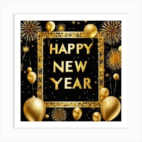 Happy New Year 141 Art Print