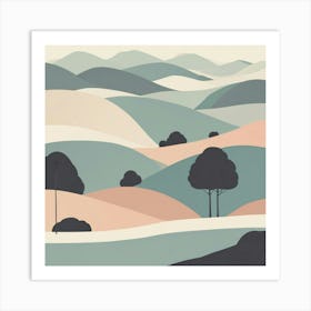 Landscape Painting 70 Art Print