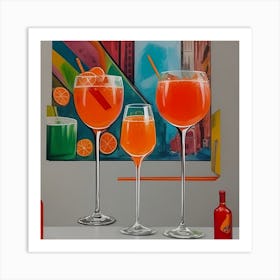 Orange Tequila Art Print