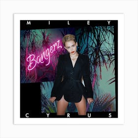 Miley Cyrus bangerz Art Print