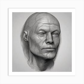 Head Of A Man 8 Art Print