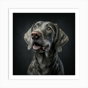 Weimaraner Portrait Art Print