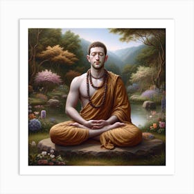 Facebook Buddha Art Print