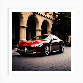 Maserati Car Automobile Vehicle Automotive Italian Brand Logo Iconic Luxury Performance S (1) Art Print