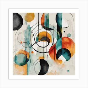 Abstract Circles 5 Art Print