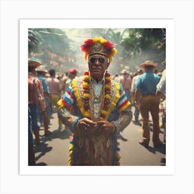 Man In A Costume 10 Art Print