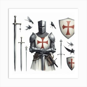 Knight Templar 1 Art Print
