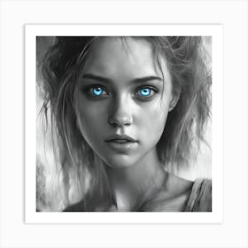 Blue Eyes 1 Art Print