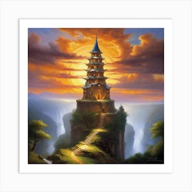 Chinese Temple 1 Art Print