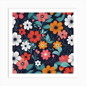 Floral Pattern 6 Art Print