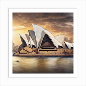 Stunning View Of The Sydney Opera House (2) Art Print