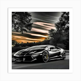 Lamborghini 61 Art Print