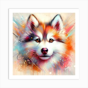 Husky Painting 2 Art Print